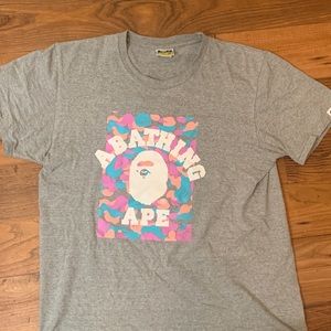 Bape grey tee